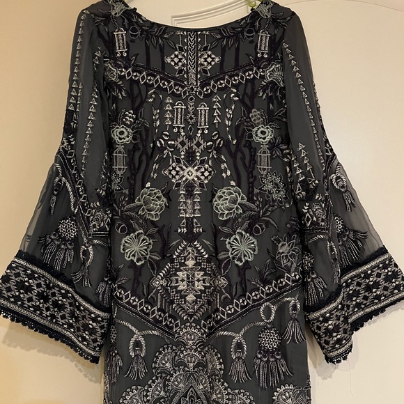 Blue/gray Pakistani Salwar khameez size XS. Authentic from Jazmin brand - Picture 2 of 7